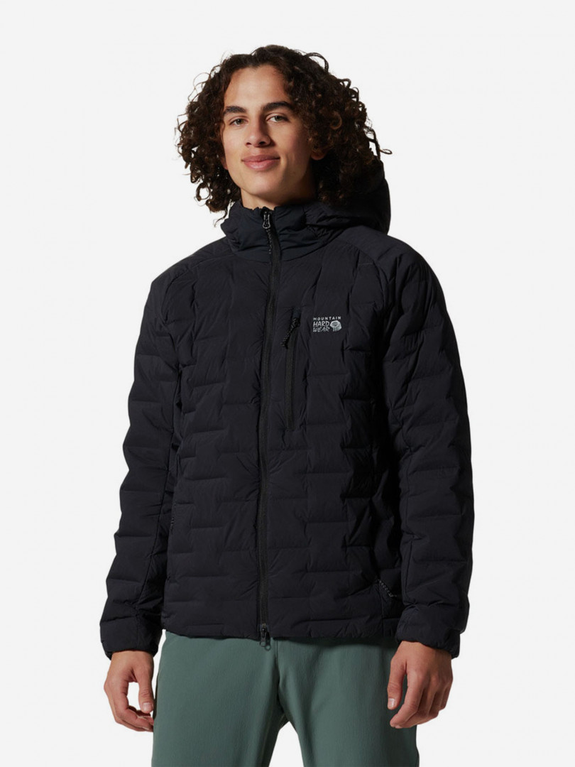 фото Пуховик мужской mountain hardwear stretchdown, черный