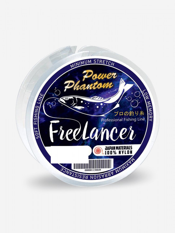 Леска для рыбалки Power Phantom Freelancer CLEAR 0,28mm, 7,3kg, 100m
