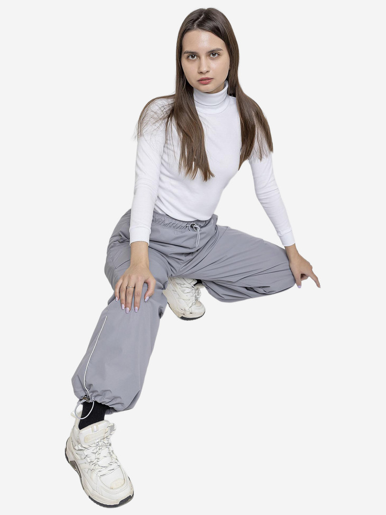 Брюки утепленные для девочки batik светло-серый