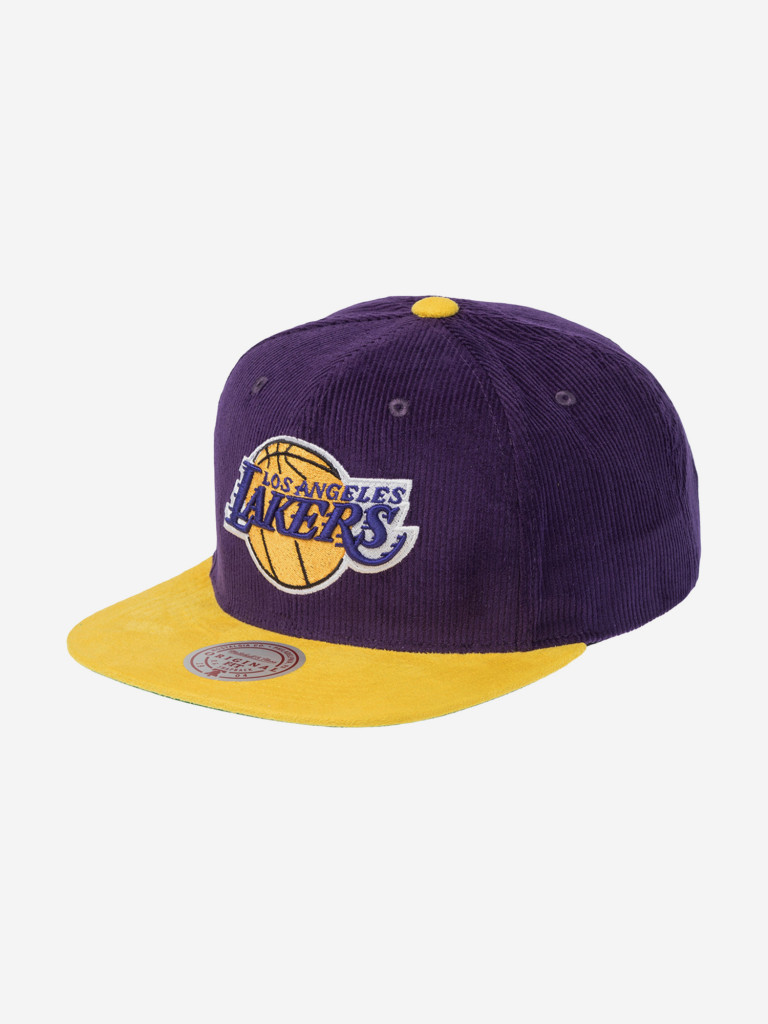 Бейсболка с прямым козырьком MITCHELL NESS HS10402-LALPURP Los Angeles Lakers NBA