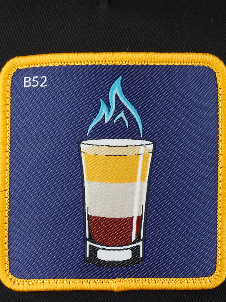 Бейсболка с сеточкой CAPSLAB CL/0/1/CAS2/B51 Cocktails B52 (черный)