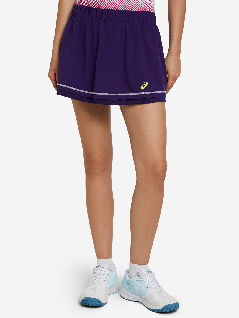 фото Юбка-шорты женская asics advantage, фиолетовый