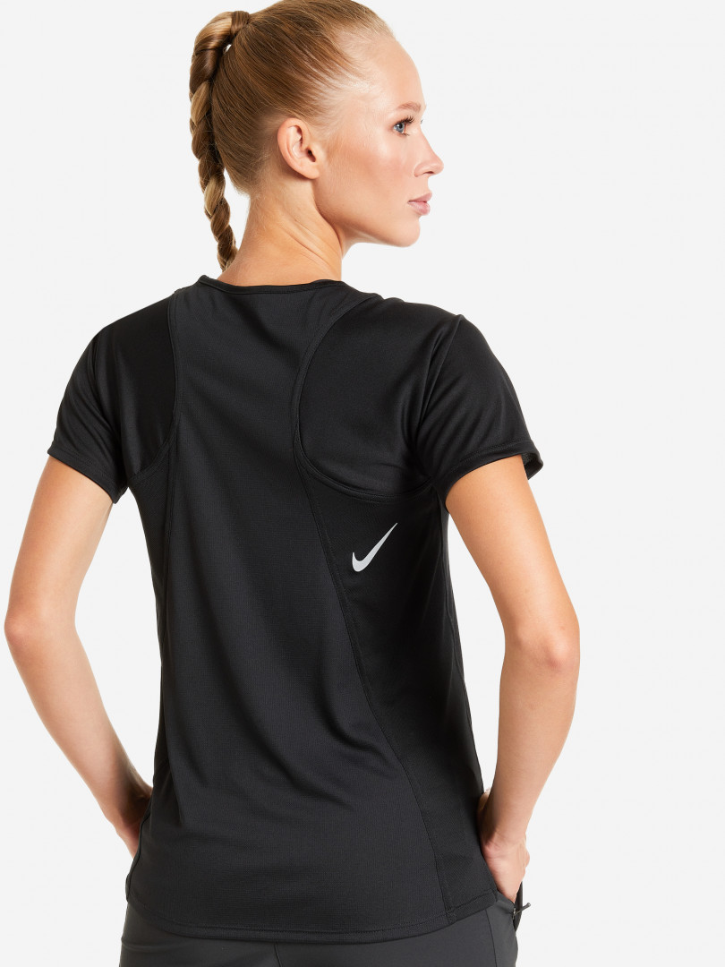 фото Футболка женская nike dri-fit race, черный