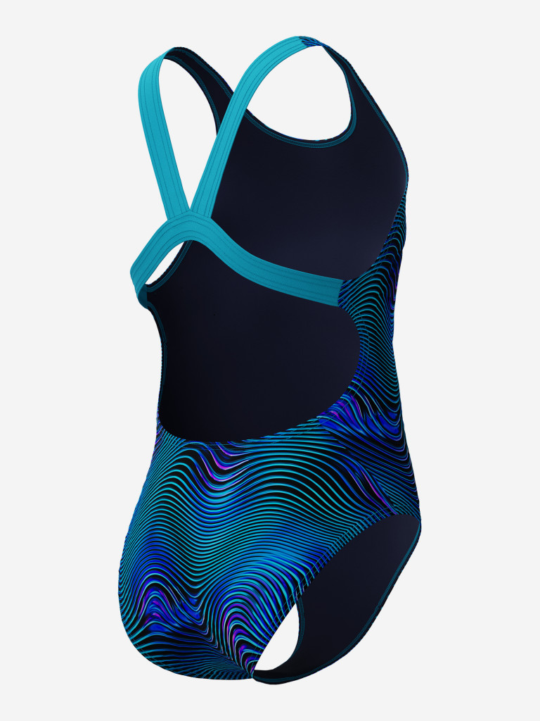 Купальник слитный для девочек Speedo Print Leaderback