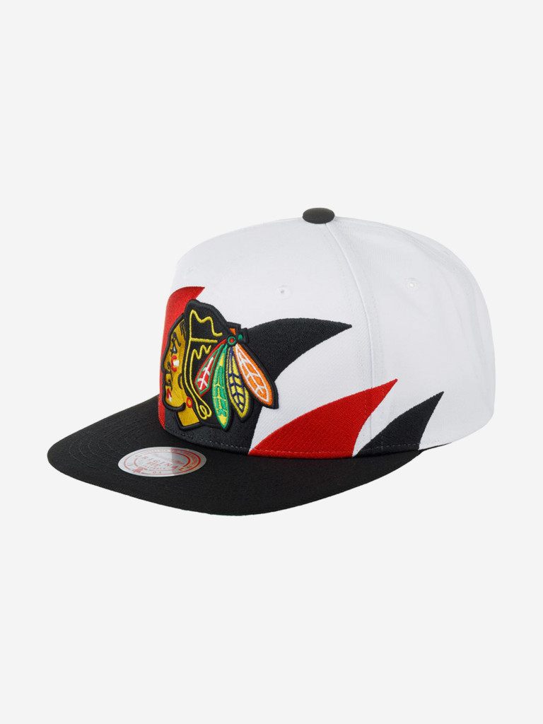 Бейсболка с прямым козырьком MITCHELL NESS 6HSSSH22088-CBHWHIT Chicago Blackhawks NHL