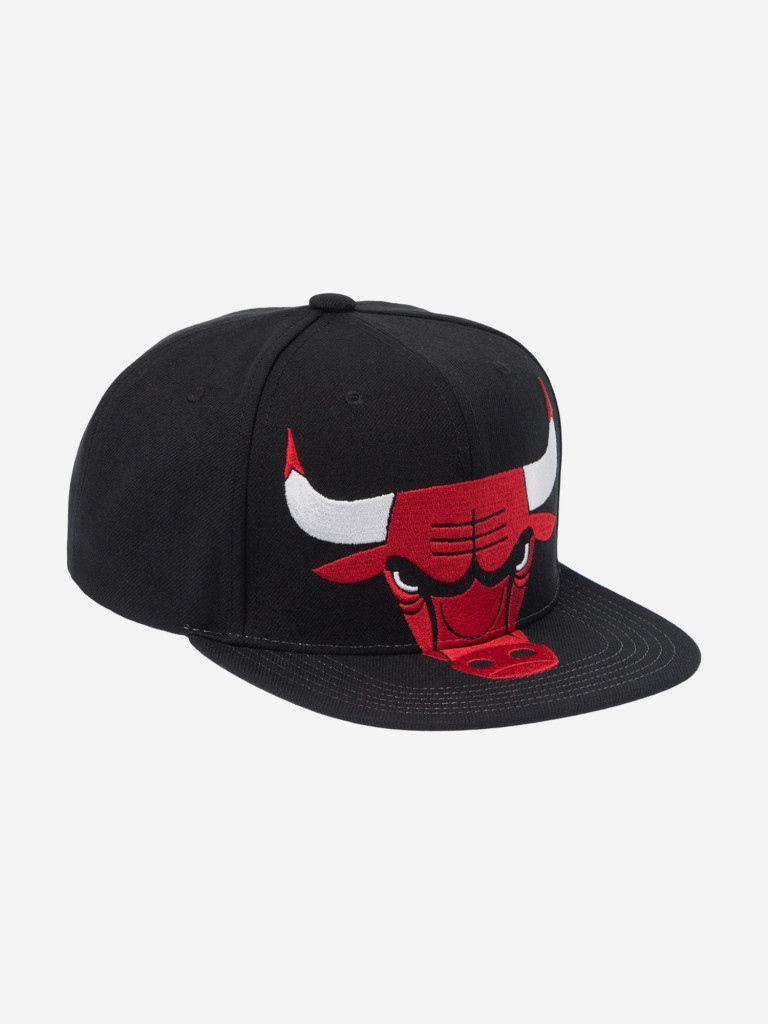 Бейсболка с прямым козырьком MITCHELL NESS HS9761-CBUBLCK Chicago Bulls NBA (черный)