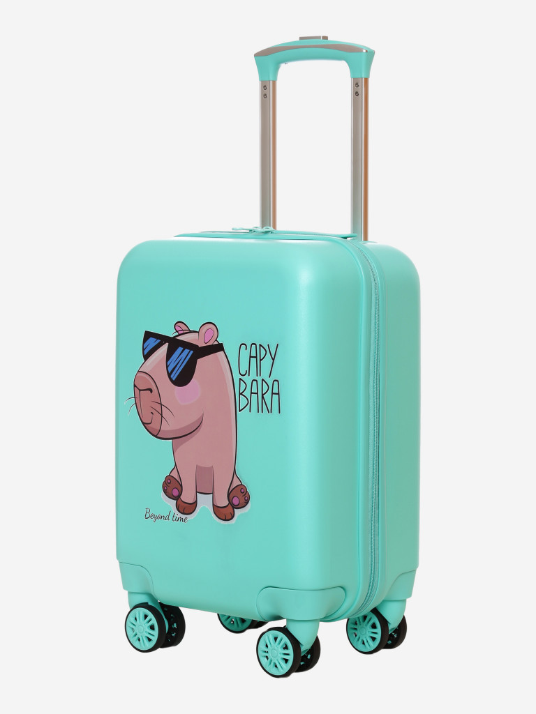 Чемодан детский BEYOND TIME R136 Капибара зеленый