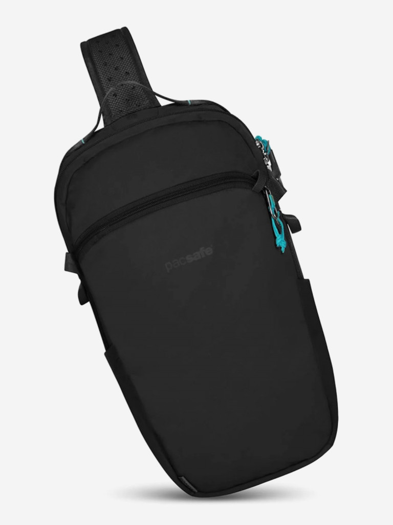 Сумка слинг антивор Pacsafe ECO 12L sling backpack, черный ECONYL, 12 л.