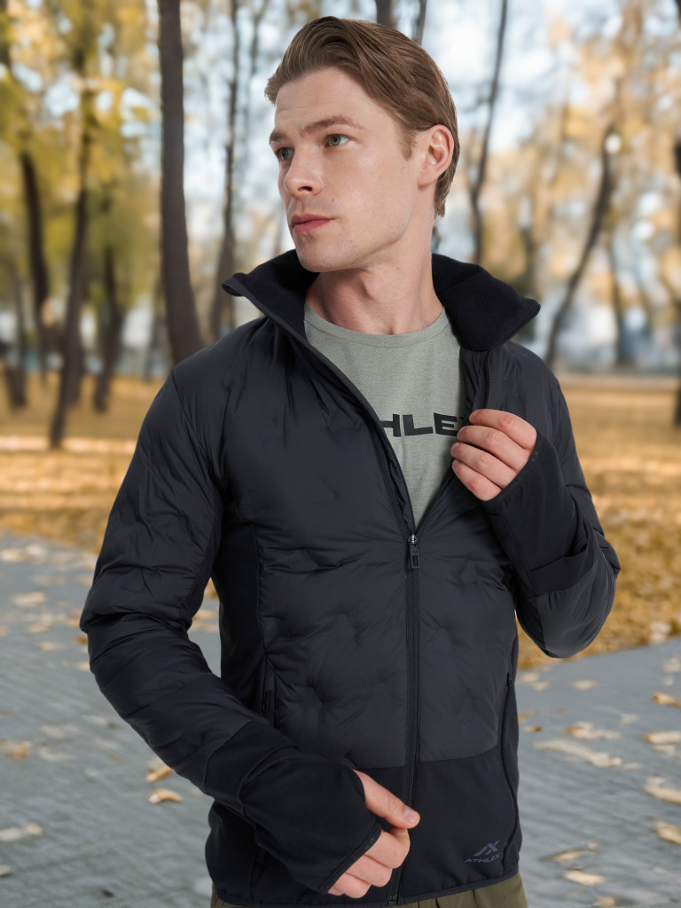 Беговая куртка с пуховым наполнителем мужская Athlex