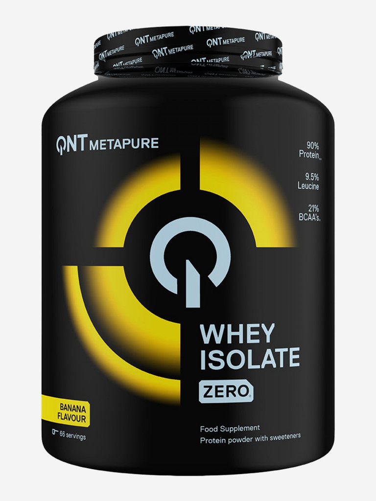 Изолят сывороточного протеина без лактозы QNT Metapure Whey Isolate Zero 2kg Banana