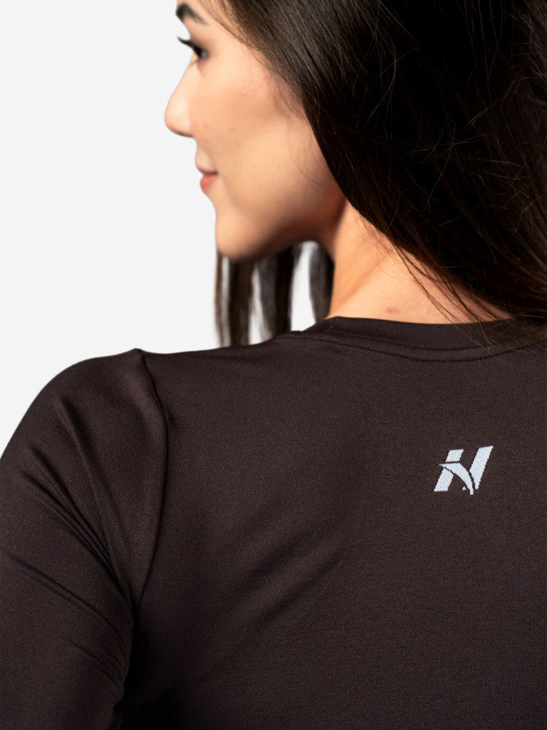 Лонгслив женский NEBBIA Seamless Long-Sleeve Top POWER 892 Dark brown