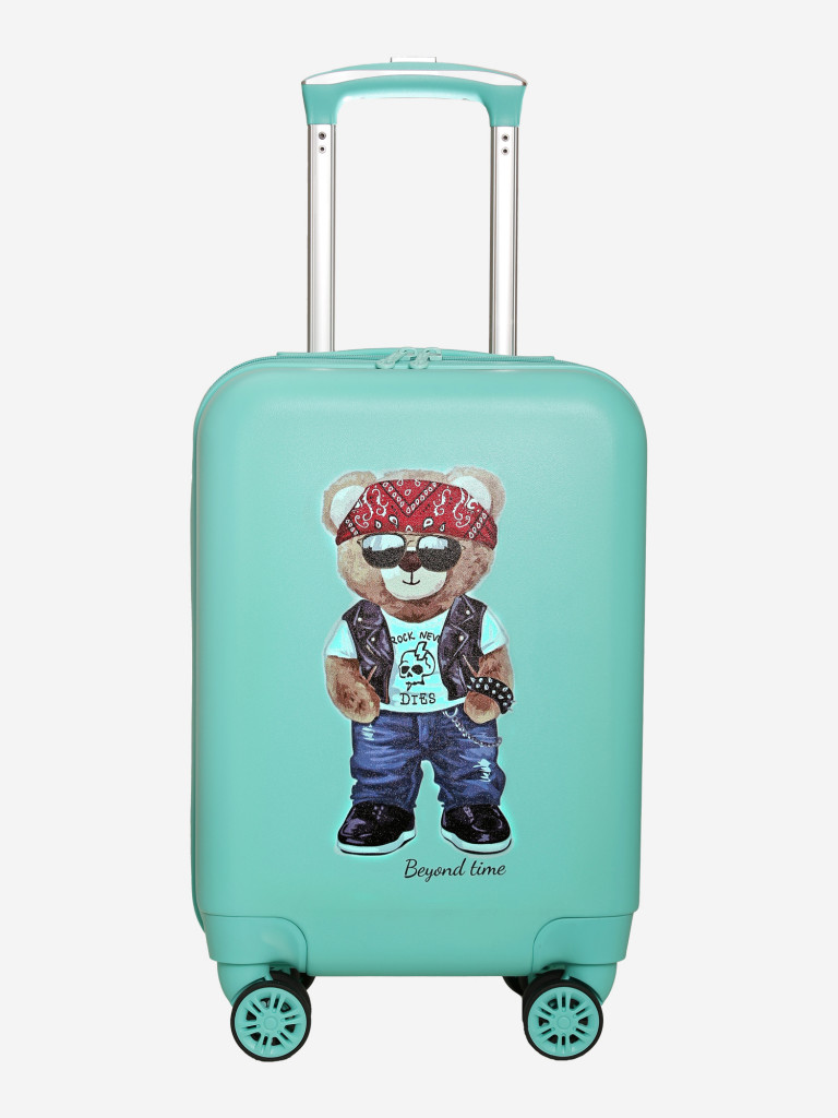 Чемодан детский BEYOND TIME R112 Мишка в Rock зеленый
