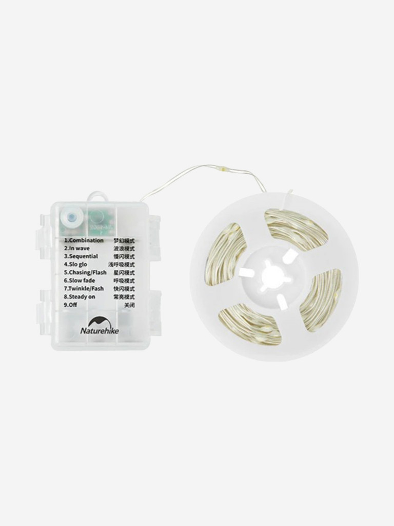 Гирлянда Naturehike светодиодная уличная 10 м, 100 ламп, IP44, кемпинговая, 8 режимов