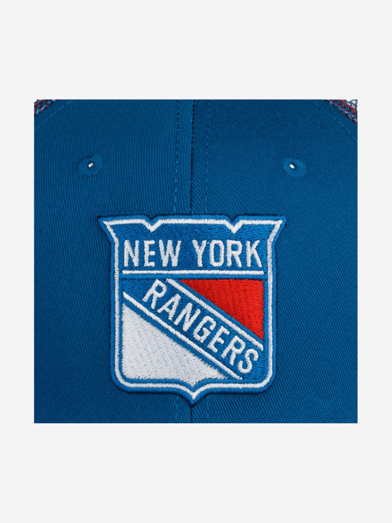 Бейсболка с сеточкой AMERICAN NEEDLE 44612A-NYR New York Rangers Cross Fade NHL (синий)
