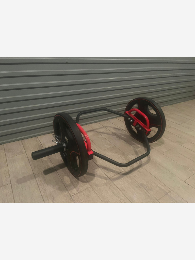 Трэп гриф для становой тяги и приседаний 8кг. 50мм с замками 2шт.