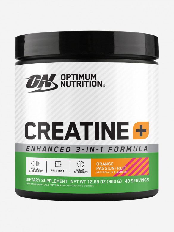 Креатин Optimum Nutrition Creatine +, 360 г, Апельсин-маракуйя