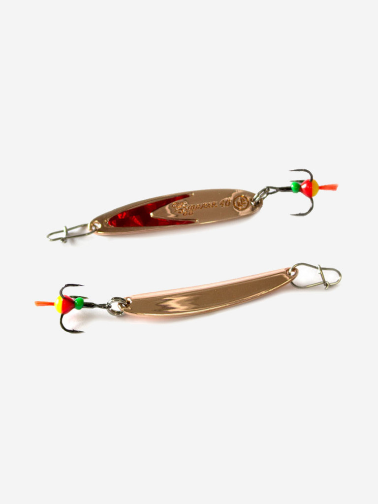 Блесна для рыбалки ECOPRO Судачья красный флекс,40мм, 4г, CRF зимняя на судака, щуку, окуня, вертикальная