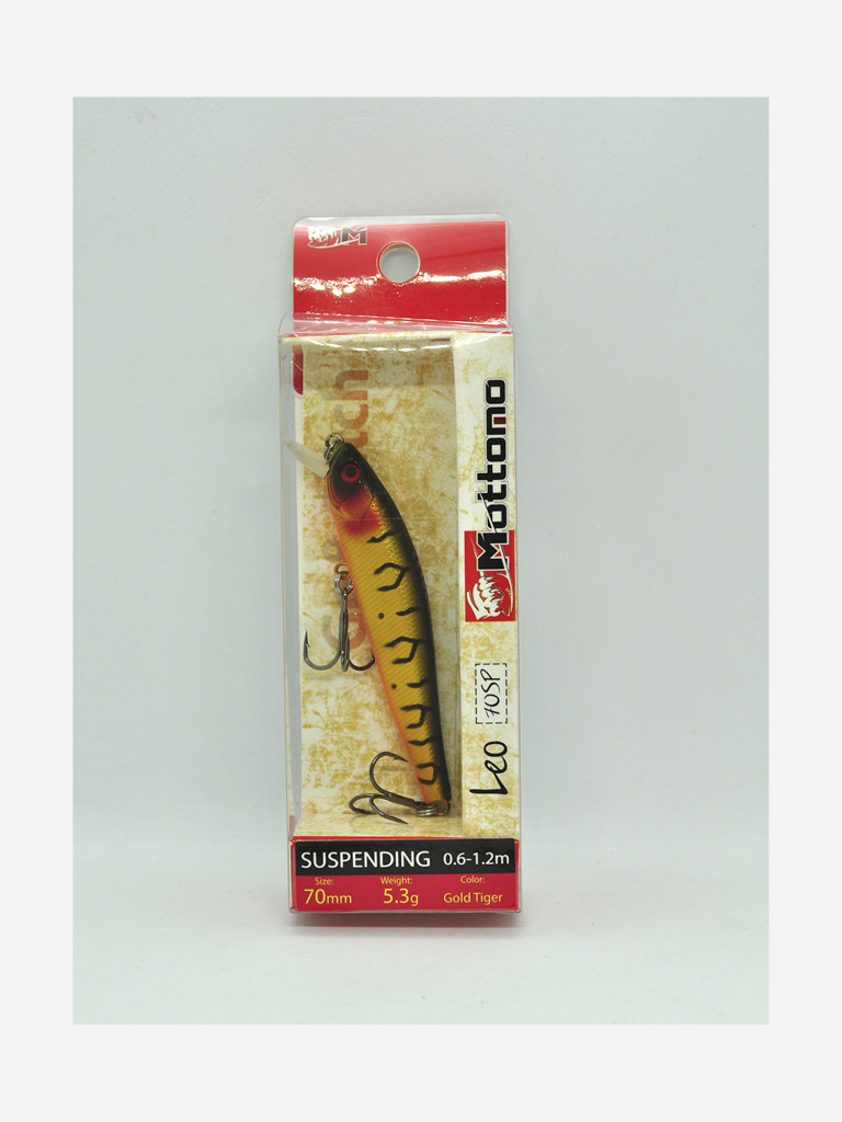 Воблер Mottomo Leo 70SP 5,3g Gold Tiger