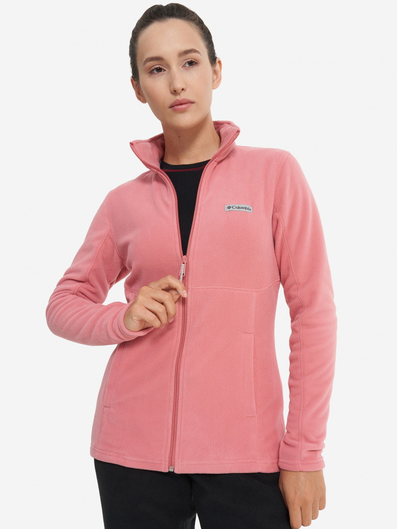 фото Джемпер флисовый женский columbia basin trail iii full zip, розовый