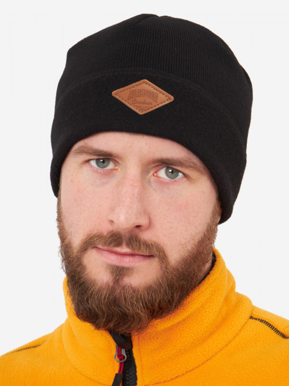 Шапка Alaskan Outdoor флис черный (AH10142) для рыбалки и охоты