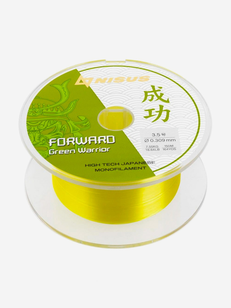 Леска для рыбалки Nisus FORWARD Green Warrior Nylon 0,309мм, 150м, 7,55кг, оливковый