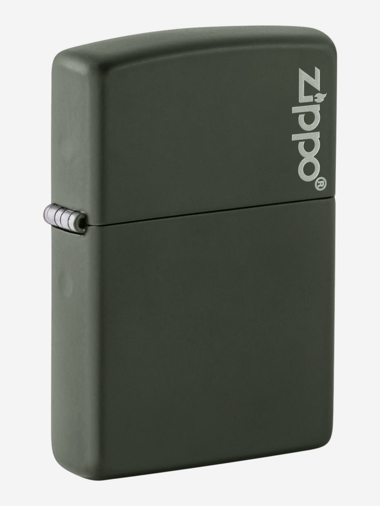 Зажигалка бензиновая ZIPPO 221ZL Classic Logo Green Matte
