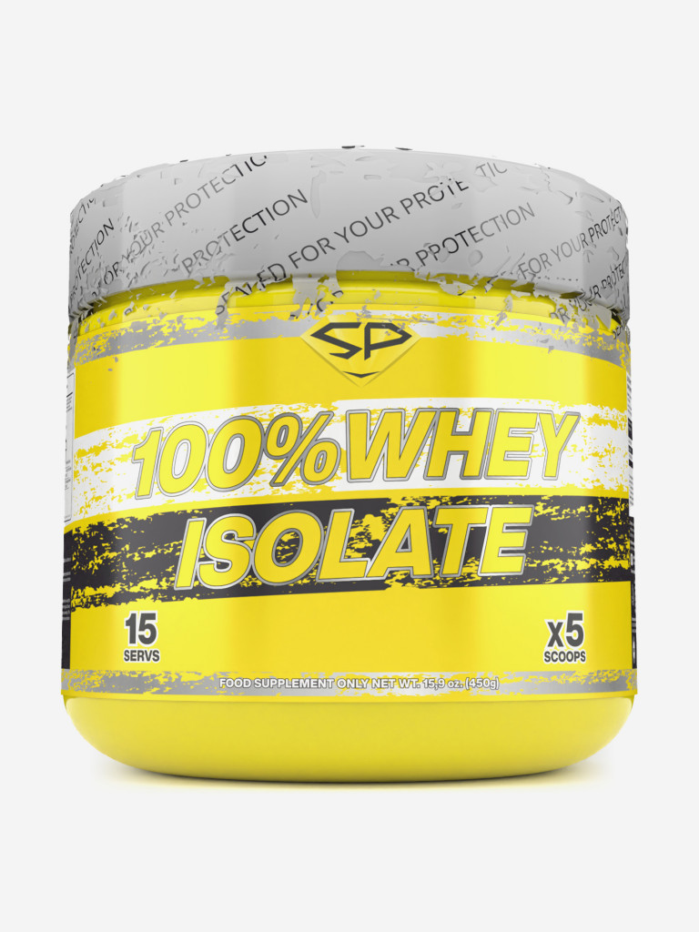 Сывороточный изолят Steelpower 100% Whey Isolate, 450 г, 80% белка, Арахис, Карамель, Нуга, Шоколад (Сникерс)