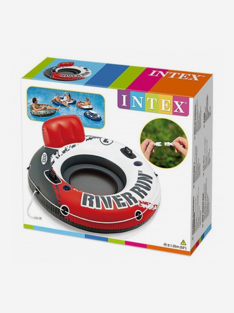 Надувной круг Intex 56825 "Red River Run 1" с ручками, 135 см