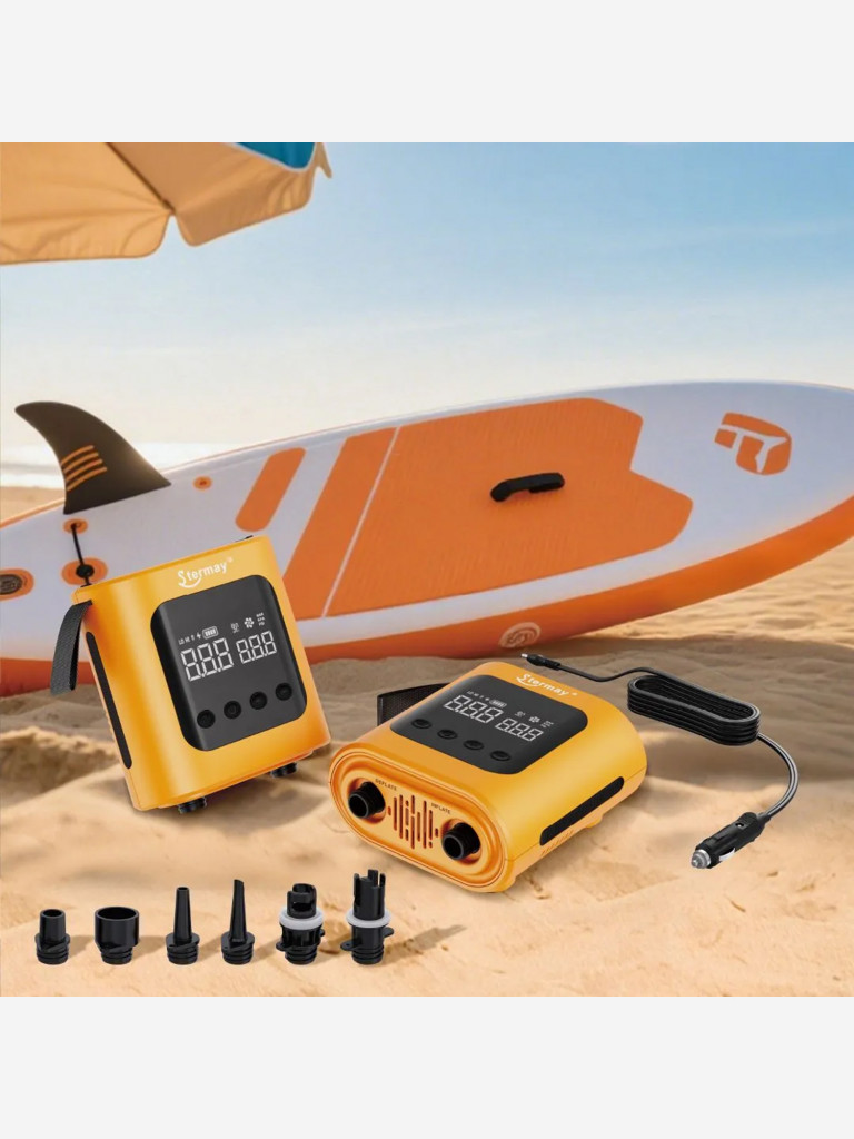 Электрический насос MARIVA HT-709 Plus, аккумуляторный, для SUP-досок и лодок ПВХ, до 20 PSI