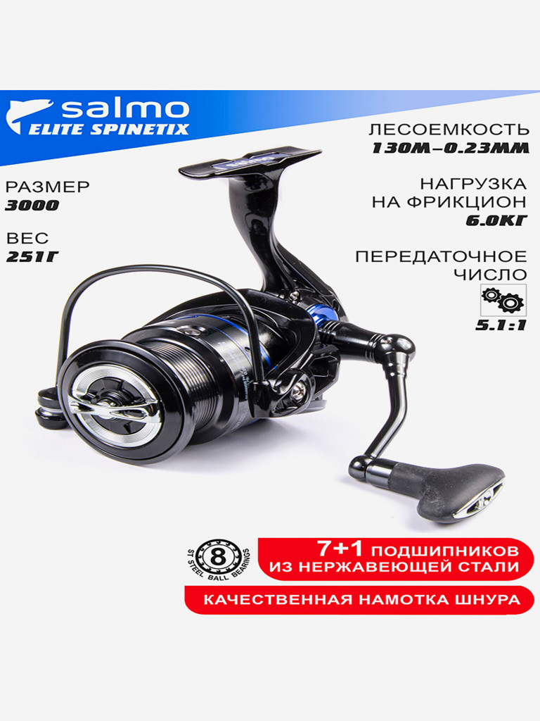 Катушка безынерционная Salmo Elite SPINETIX 8 3000FD