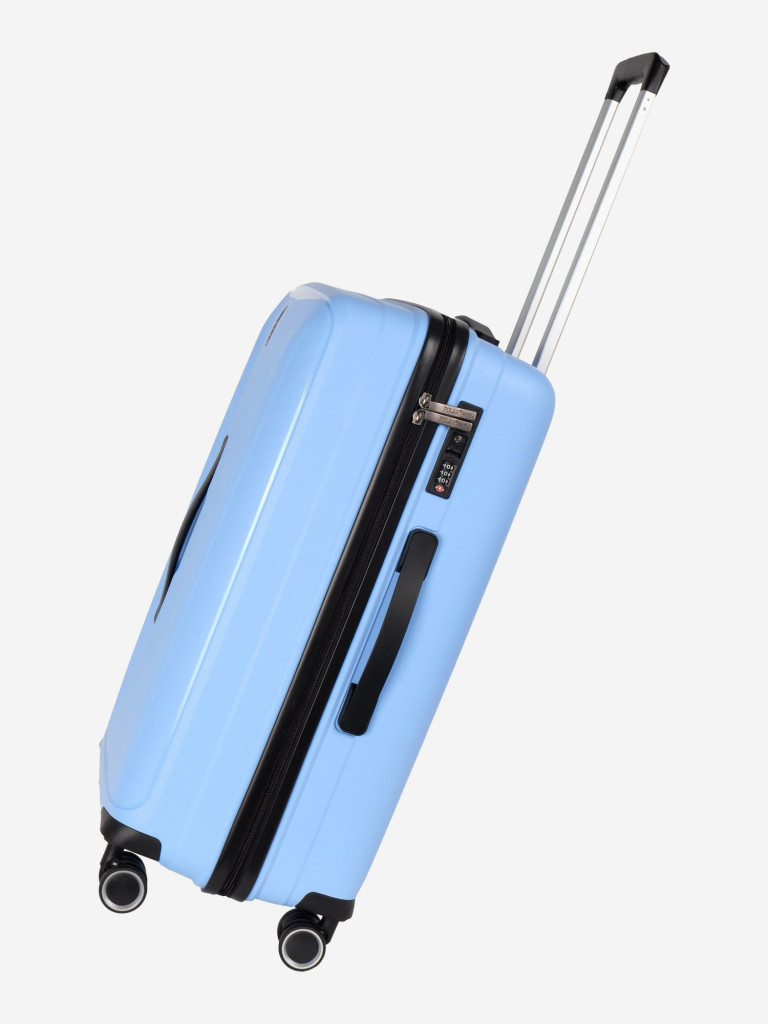 Чемодан Polar РР829 "Blue 24" пластик PP (полипропилен) средний"