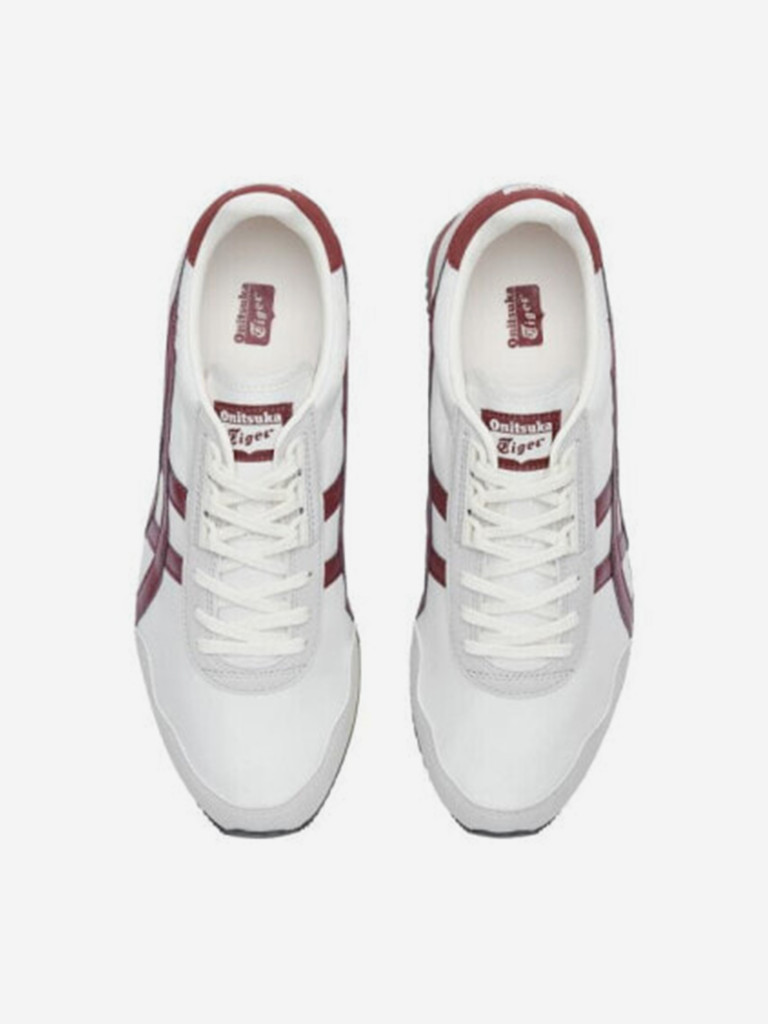 Onitsuka Tiger Dualio Marathon Running Shoes 'White Grey Burgundy'