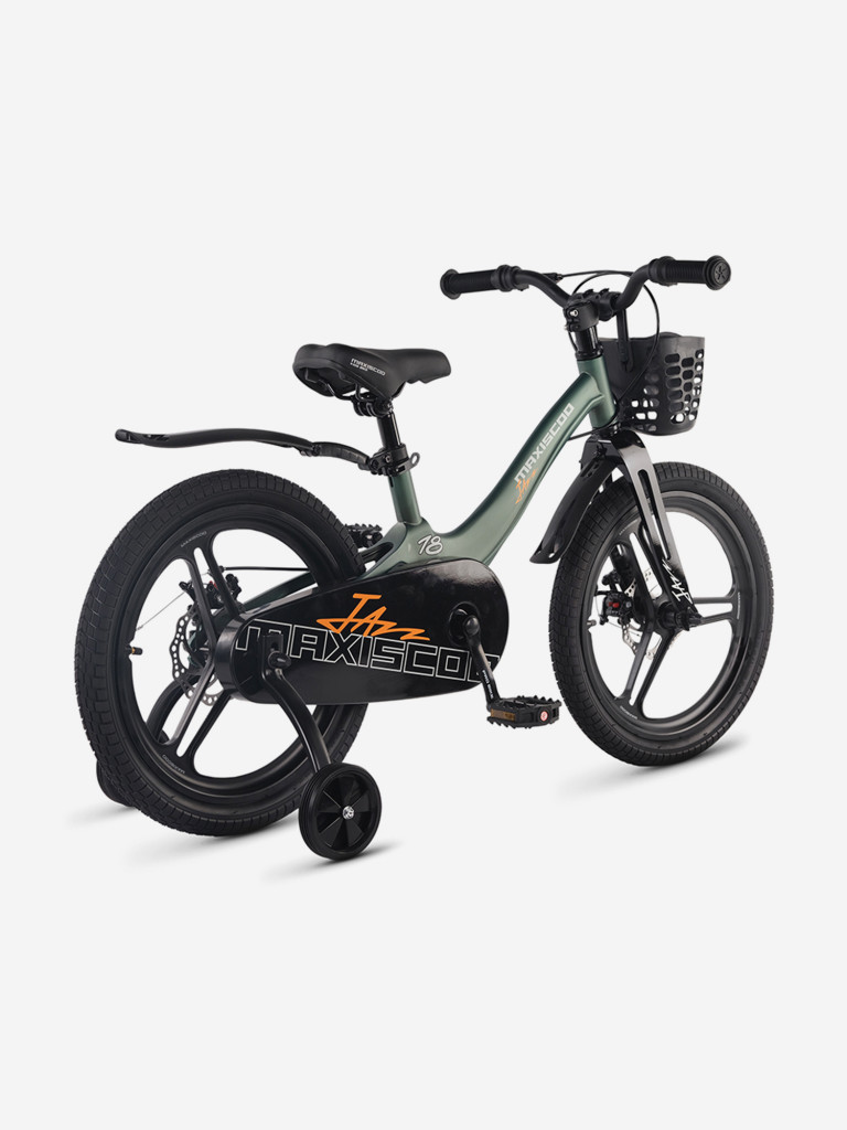 Велосипед детский Maxiscoo JAZZ PRO 18'', зеленый матовый, 2026