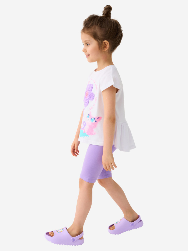 Комплект для девочек: футболка, легинсы укороченные PlayToday