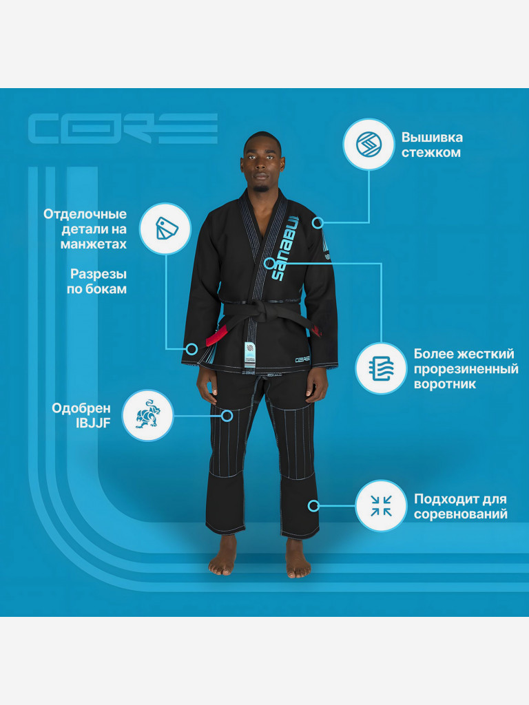 Кимоно для джиу-джитсу Sanabul Core Series Competition BJJ Gi