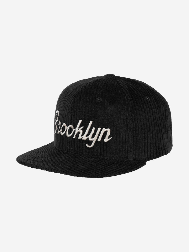 Бейсболка с прямым козырьком HOOD 103-SWC002-NY020-BK Brooklyn Cord (черный)