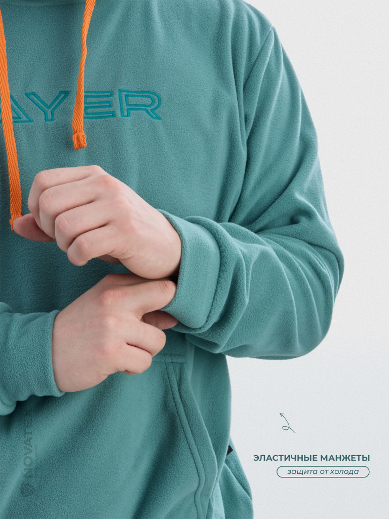 Толстовка флисовая для охоты и рыбалки PAYER, полынь