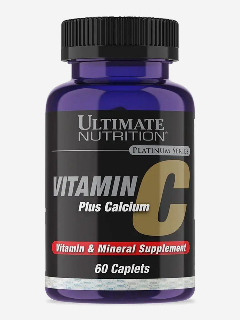 Витамины Ultimate Nutrition Витамин С + Кальций, 60 таблеток