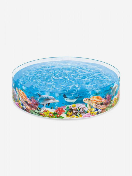 Бассейн для детей Intex 58472NP "Deep Blue Sea Snapset Pool" 244х46см, 3+