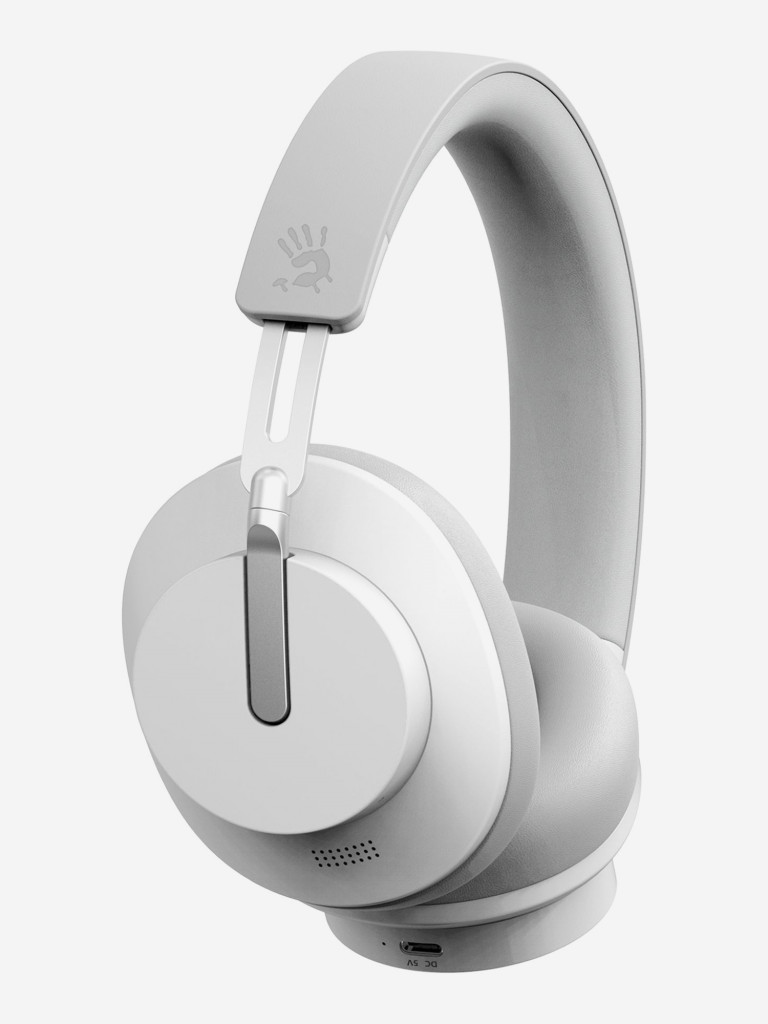 Наушники A4TECH Bloody MH390, 3.5 мм/Bluetooth, накладные, белый