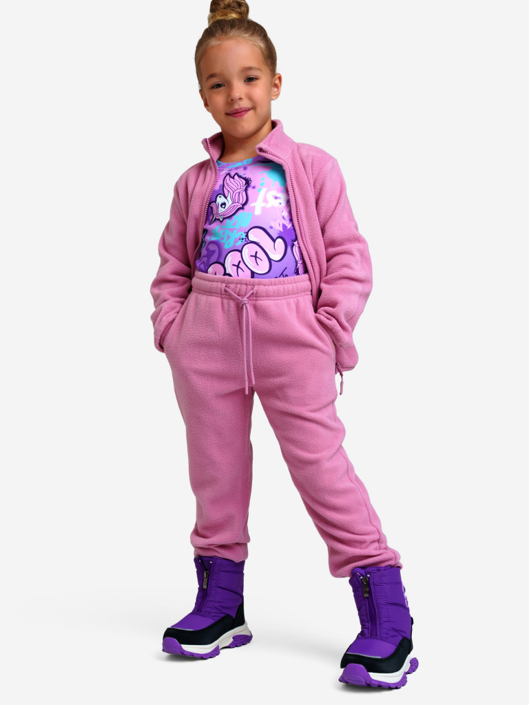 Комплект флисовый для девочки: толстовка, брюки PlayToday