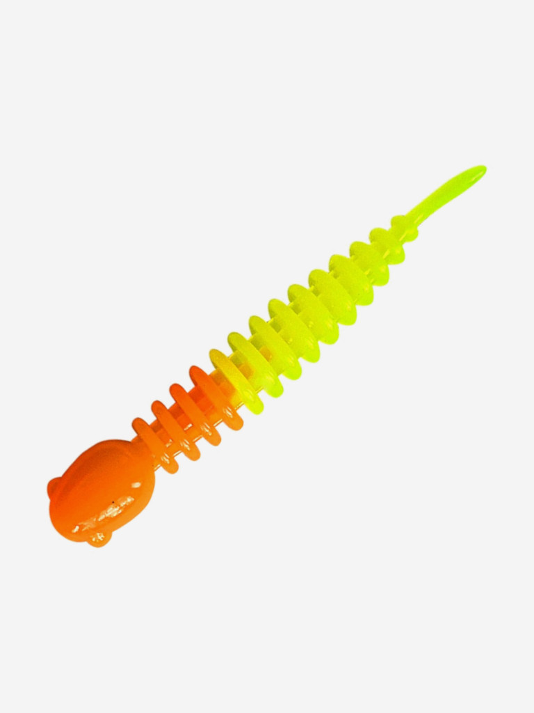 Силикон TROUT LURE (SANSAN) в банке, GOLOVASTIK 65, СЫР, COL. 22 (Orange-Lemon), (12шт)