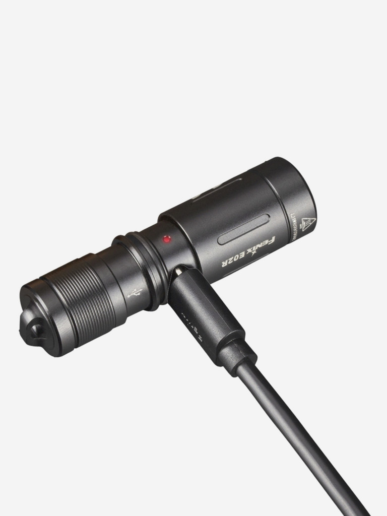 Фонарь Fenix E02R, черный