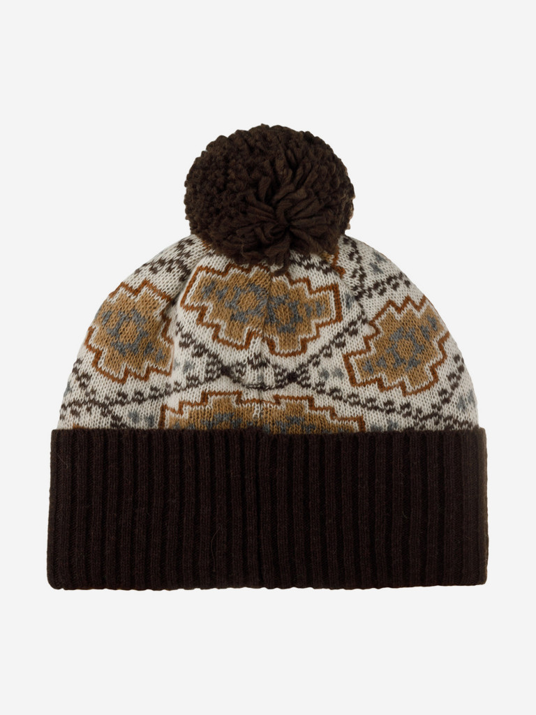 Шапка с помпоном STETSON 8599386 BEANIE NAVAJO (коричневый)