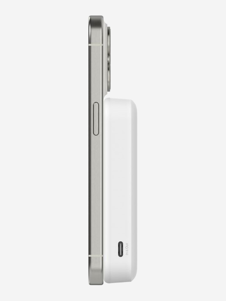 Внешний аккумулятор Belkin BoostСharge Pro Magnetic Power Bank 8000mAh USB-C Qi2 15W с подставкой.