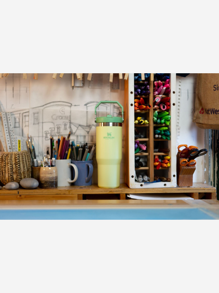 Термокружка Stanley IceFlow Flip Straw Tumbler, 890 мл, цитрон