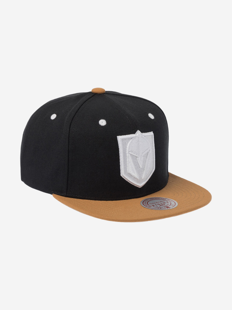 Бейсболка с прямым козырьком MITCHELL NESS HS11182-VGKBLCK Vegas Golden Knights NHL (черный)