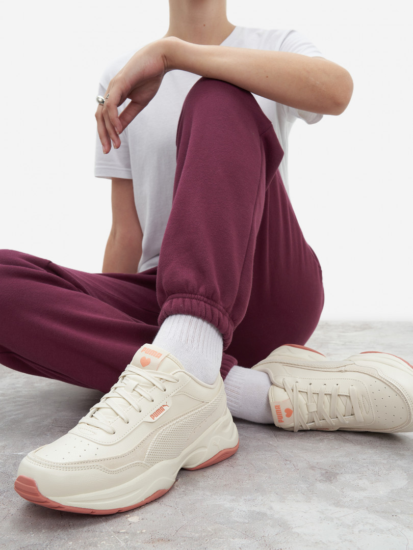 фото Кроссовки женские puma cilia mode coquette, бежевый