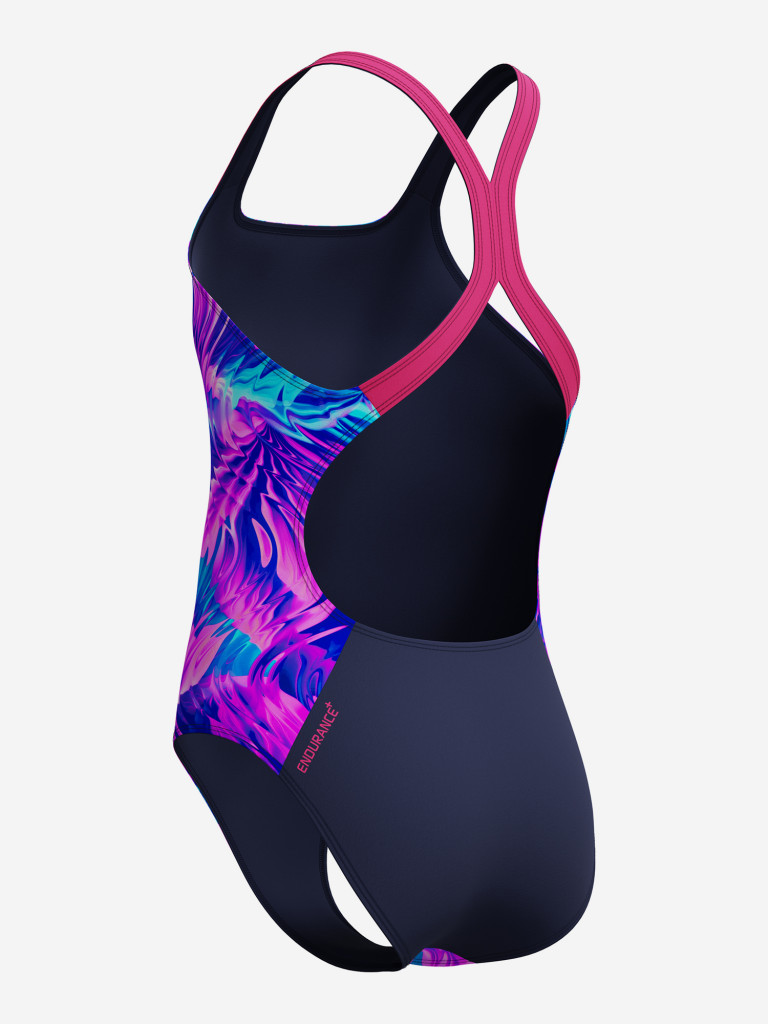 Купальник слитный для девочек Speedo Print Powerback