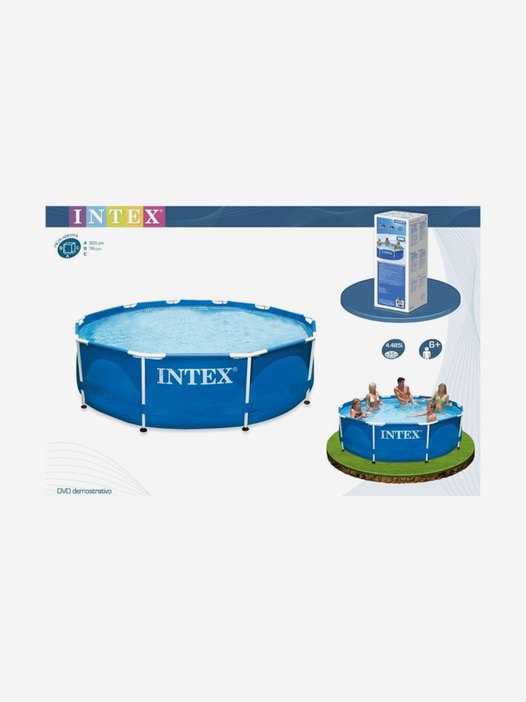 Круглый каркасный бассейн Intex 28200 Metal Frame (305х76см)